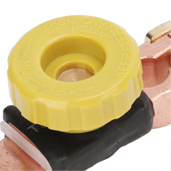 Top Post Batteri Afbryderkontakt Messing Rustfri Kraftig til 6V 12V Bil RV ATV
