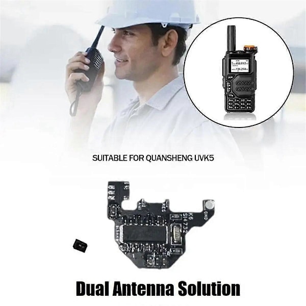 SI4732 Radiomodul+2x Donutantenn för UVK5/UVK6 Kortvågsmodifieringsmodul Dubbel Antennlösning
