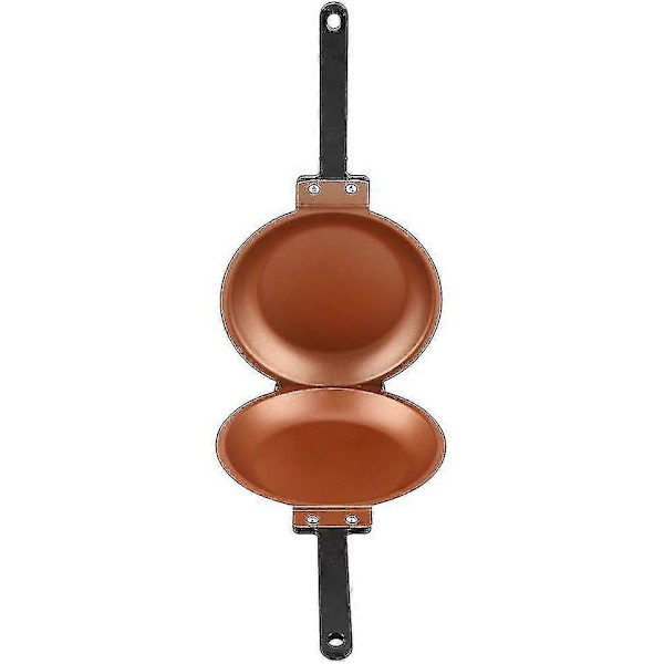 Dobbeltsidet bageplade, dobbeltsidet bageplade, bageramme, form, non-stick keramisk belægning, vendbar stegepande, bagemaskine, husholdningskøkken