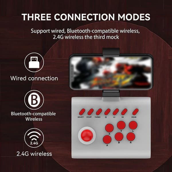 Spilcontroller Plug And Play Sensitiv Mobiltelefon Joystick Tablet Fighting Rocker Spilkomponent