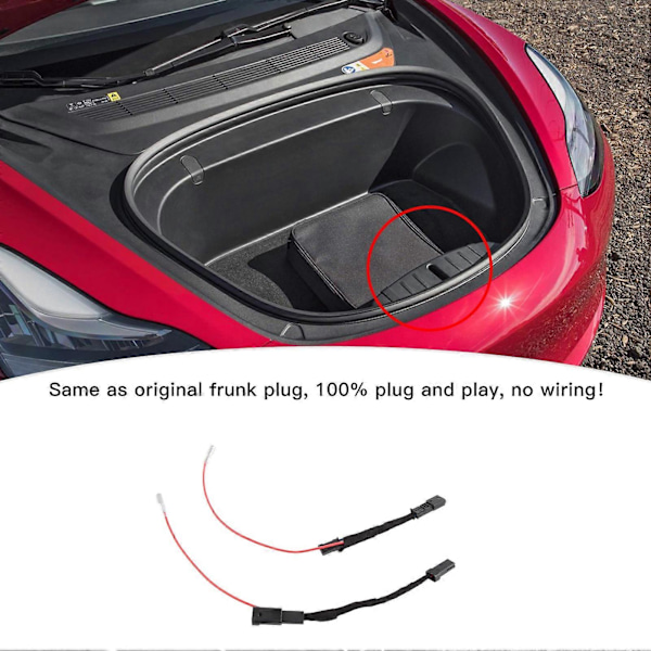 Front Trunk Frunk LED Surround Lysstripesæt Erstatning for Tesla Model 3 Y 2021 og Senere Blå