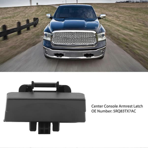 Midtkonsoll Armlene Lås 5RQ83TX7AC Innvendig Nedre Armlene Lokk Lås Erstatning for Dodge Ram 1500 2500 3500