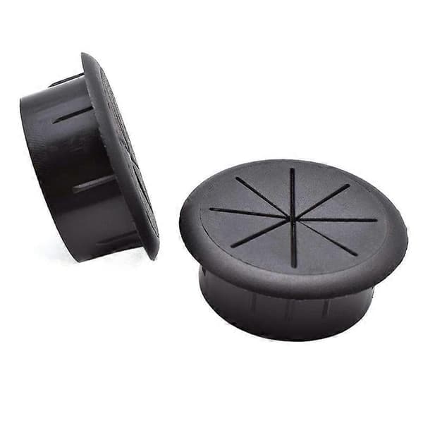 Kabelgenomföringsbox för dator, ABS-kabelbox, Pozi-box, Skrivbordstätning, Kabelhantering, Kabelhålsskydd, Kabelorganiserare, 50mm