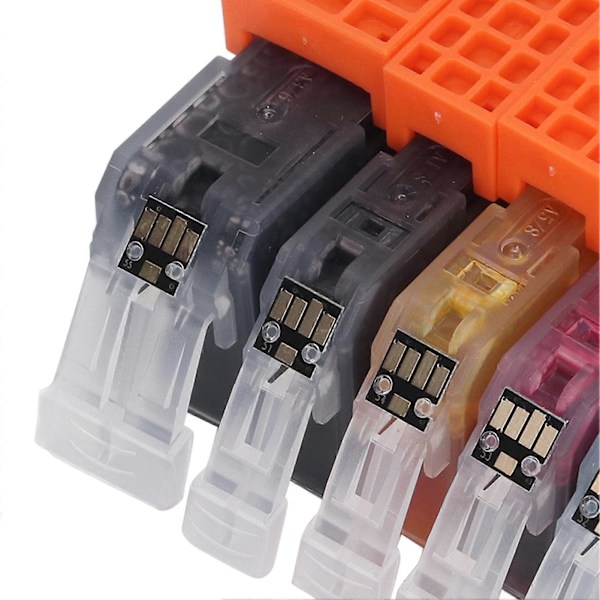 Blekkpatron Stor Kapasitet Klar Utskrift Patron Kombinasjonspakke for PIXMA IP4850 IP4950 IX6550 5 Farger BK BK C M Y