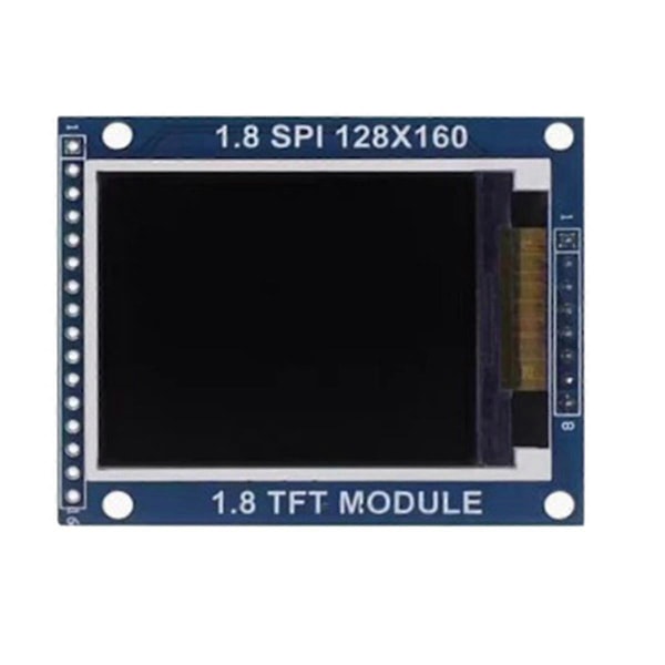 TFT 1,8 tuuman LCD-moduuli 128x160 pistettä - ST7735S-ohjain SPI-sarjaliitäntä Monitoiminen värinäyttömoduuli