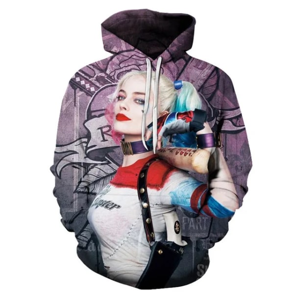 3D-tryckt mode för män och kvinnor, långärmad ytterkläder, streetwear, O-ringad tryckt hoodie style 6 XL