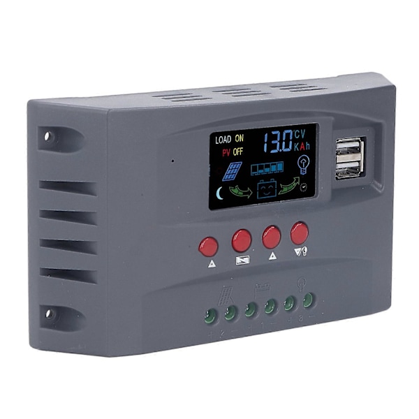 Solar Charge Controller med Lys LCD MPPT Overstrømsbeskyttelse Solar Charge Controller 12V 24V 20A