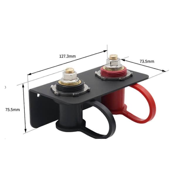 250A 48V Batteri Startkabelanslutning Panel Extern Batteri Startkabelblock för ATV UTV RV Lastbil Batteriladdningsanslutningskit