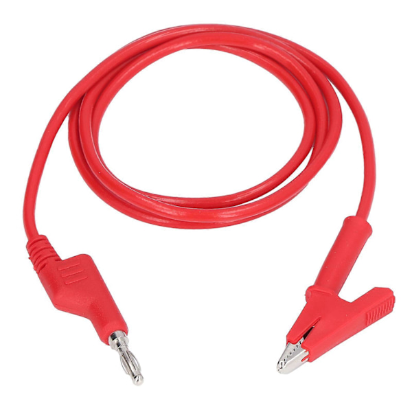 Krokodilklämma Testkablar Banankontakt Trådkabel Flexibel för Elektrisk Testning J.70035?1 4mm Röd