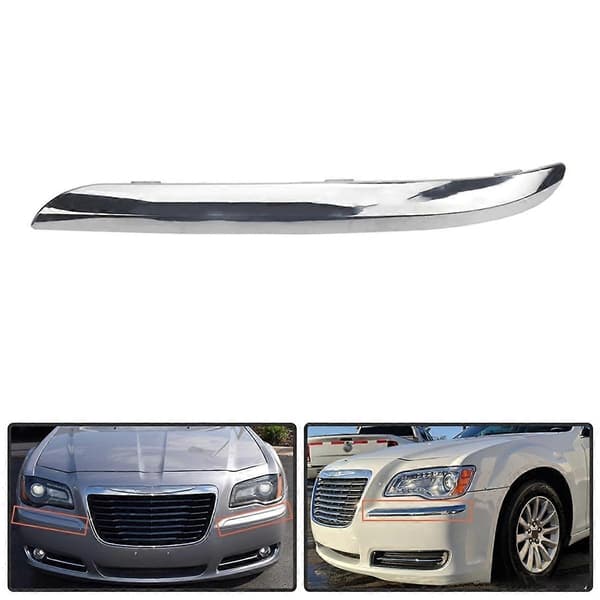 Chrome Front Bumper List Trim for 300 Accent 2011-2014 Front Bumper List Stripe Venstre 68127941AB