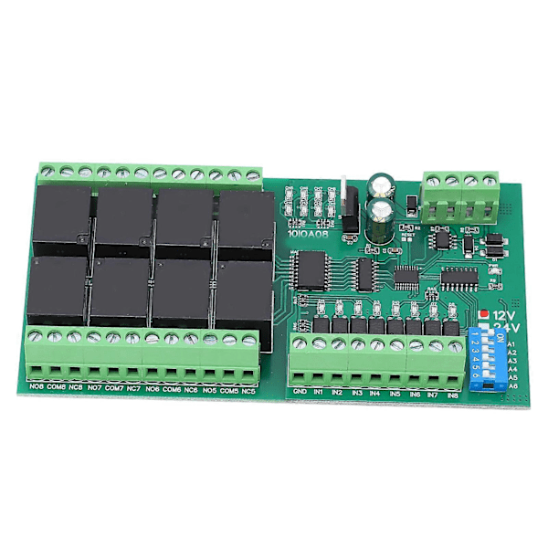 Relæmodul 8 Kanal RS485 Kontrolkort Switch Controller DC 12V Tilbehør til Udstyr
