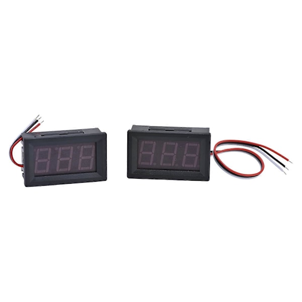 3-tråds DC Digital Display Voltmeter Display 0,56 tum LED Digital Extern Displaymodul DC 0-99,9V (Blå Röd)