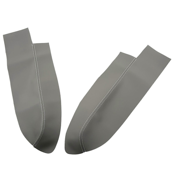 1 Par Frontdørpanel Armlene Trekk Mikrofiber Lær Bilinteriør Tilbehør Erstatning for CRV 2007?2011 Grå