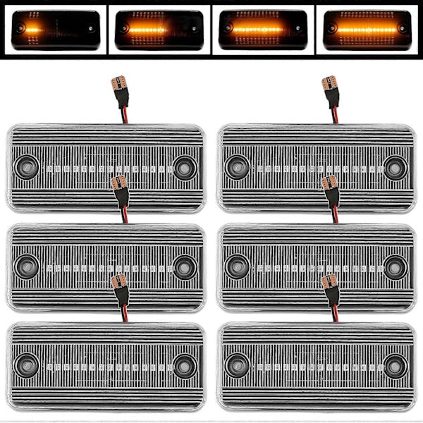 6x Klare LED Sidemarkeringslys for Ducato III Daily IV LF XF 5010306792