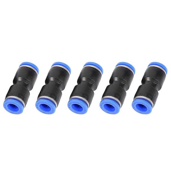 5 stk. pneumatiske push-in fittings luftventil vandslange rørforbindelse