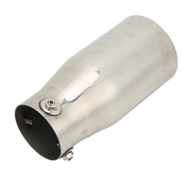 Bil Avgasrör Ändrör 76x101mm Platt Rostfritt Stål Spegelpolerat Universal Modifiering