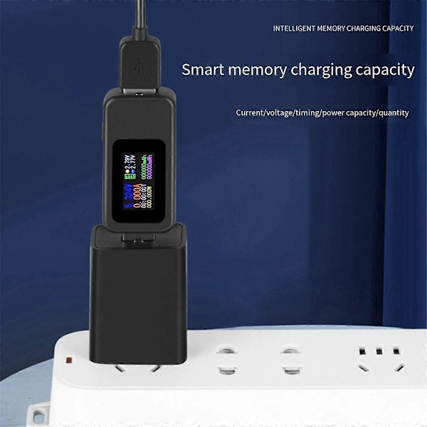10 i 1 USB-testare DC Digital Voltmeter Amperimetro Strömspänningsmätare Amp Volt Amperemeter Detektor Power Bank Laddare
