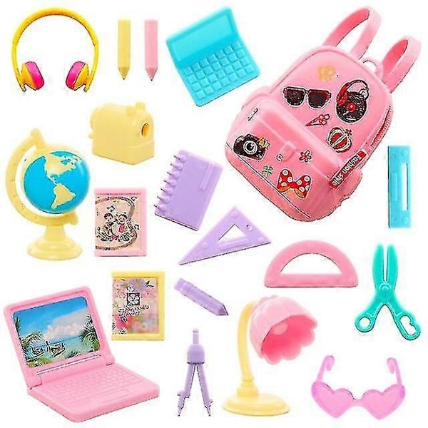 Dockskåpsminiatyr Kök Mat För Barbie 43 Delar Middagsset 18 items
