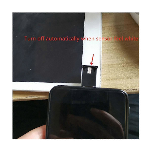 Mini USB-C LED RGB-lampa Justerbar Ljusstyrka 8 Färger Ändringsbar för Bil, Bärbara Datorer, Tangentbord Atmosfär Nattlampa
