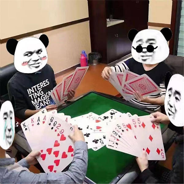 Superstora Kortspel Pokerkort Spelkort för Vuxna
