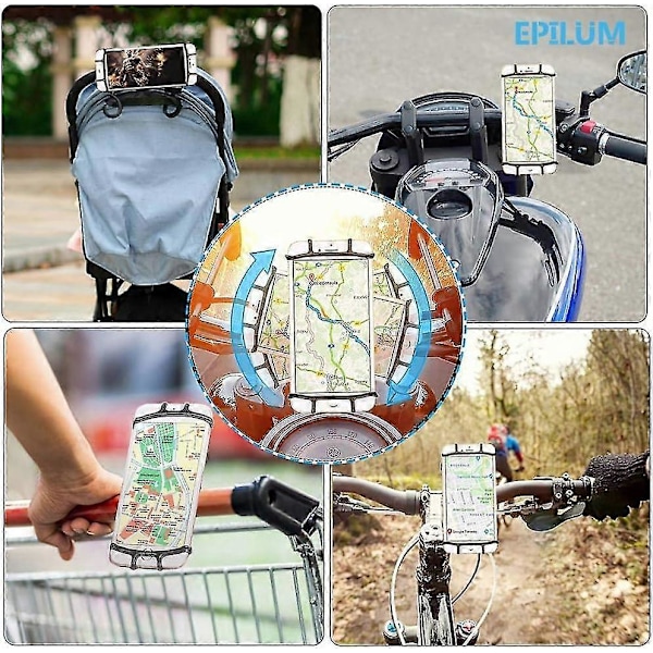 Universell Telefonhållare för Cykel & Motorcykel 360° Roterbar Motorcykel Telefonhållare Cykel Telefonhållare