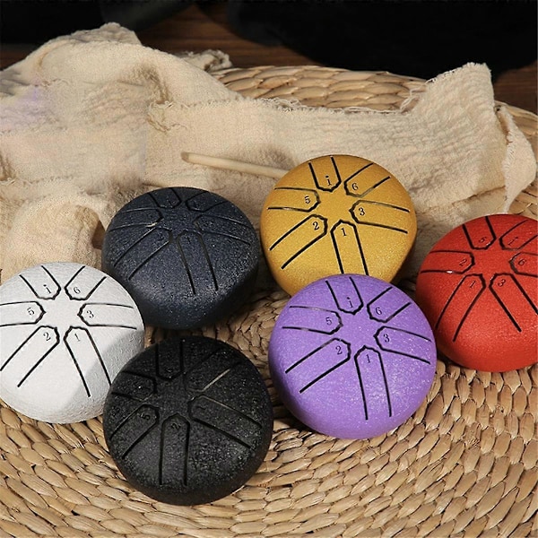 Mini Ethereal Trumma, Utomhus Regntrumma, Trädgårds Regntrumma, Regn Chakra Trumma, Regnig Säsong Utomhus Regntrumma Vit