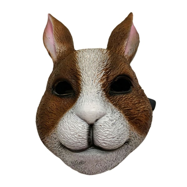 Julkarnevalsfest Djurmask Älg Big Bad Wolf Kanin Halvt ansikte Makeup Katt Hundmask Cosplay Mascara Latexmask Rabbit