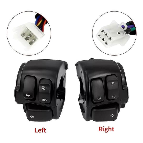 1-tommers styrekontrollbryter + ledningsnett for Dyna FXDF FXDWG Softail