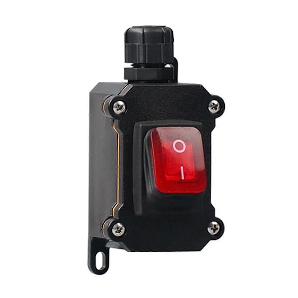 220V Båd Rocker Switch IP68 Vandtæt 30A Høj Strøm med LED Lys Tænd/Sluk Knap