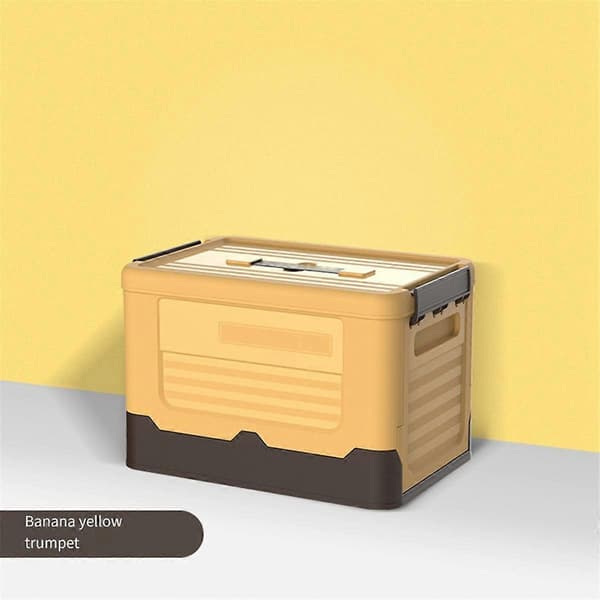 Sammenleggbar Oppbevaringsboks Multifunksjonell Sammenleggbar Organizer Beholder Plast Diverse Gule