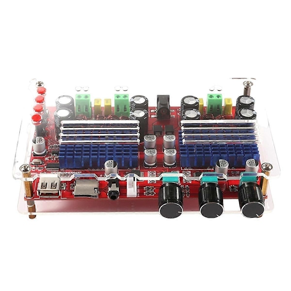TPA3116D2 Bluetooth 2.1 Digital Förstärkarkort XH-M560 Hög Effekt DC12-24V U Disk TF Kort Dekoderkort