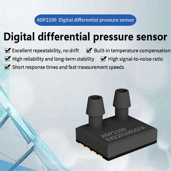 ASAIR ADP2100 -500-+500Pa Digital Gas Differentialtryck Högprecisionssensor