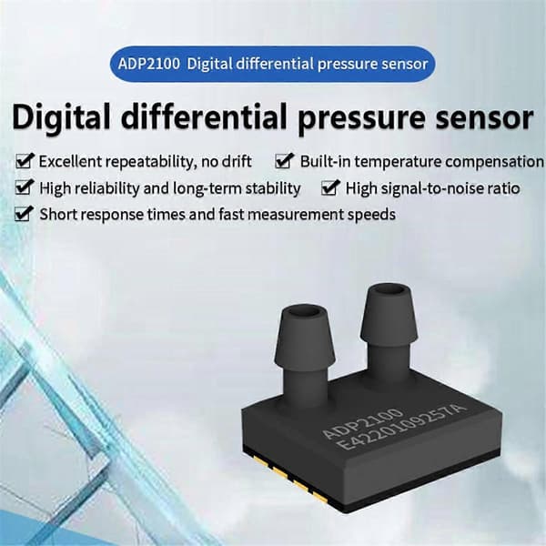 ASAIR ADP2100 -500-+500Pa Digital Gas Differentialtryk Højpræcisionssensor