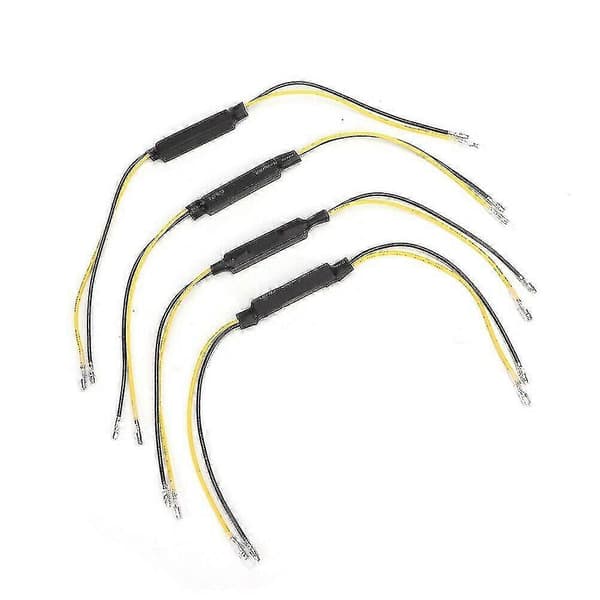 4 stk. Resistor Dekoder Motorsykkel LED Blinklys Indikator Flash Blinklys Fikse Feil LED Lastmotstander Universal