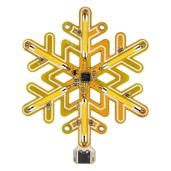 Snefnug Lampe Touch Trinløs Dæmpning Touch Natlys DIY Kit til DIY Romantisk Gave Uden Kabinet