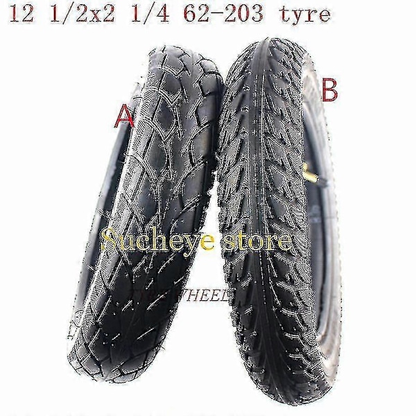 12 1/2x2 1/4 Hjul Dæk 12 Tommer 12 1/2 X 2 1/4 62-203 Dæk Indvendig Slange Passer Til Mange Gas Elektriske Scootere Og E-cykel Foldecykel tyre A