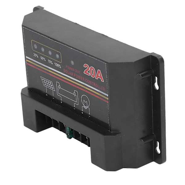 Aurinkolatauksen purkausohjain Nopea CPU-mikroprosessori Useita suojauksia Tiedonsiirto 12V Aurinkosäädin 20A