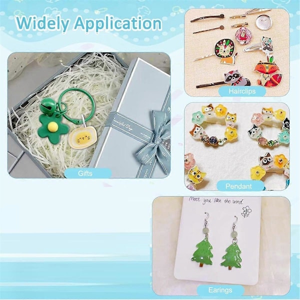 A5 ShrinkyDink Nyckelring Kit, Krymp Plast Papper Kit för Barn DIY Konst Hantverk med Nyckelring Örhängen Hårspännen Brosch