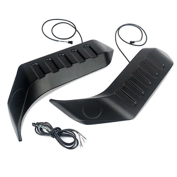 For JL 2007-2023 Bakre Taklys Spoiler Bakre Side Splitter Toppflens Halevinge, US Versjon