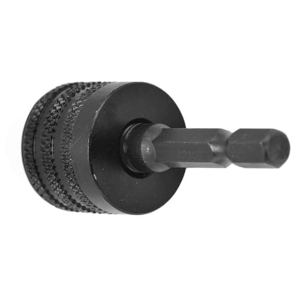 Nøkkelløs Drill Chuck Impact Driver Bit Adapter Konverter 3 Kjever 1/4in Hex Skaft 0.6?8mm Svart