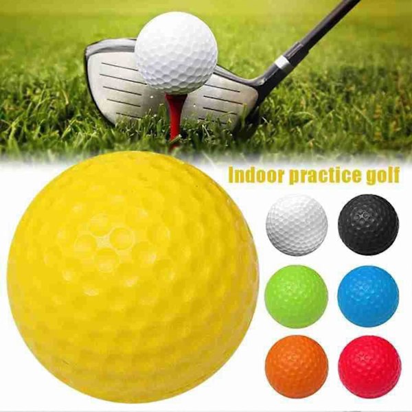12 kpl Realistisia kuoppapintaisia golfpalloja, pitkäikäisiä, parantavat tarkkuutta, harjoituspalloja sisä- ja ulkokäyttöön, jotka eivät koskaan katoa
