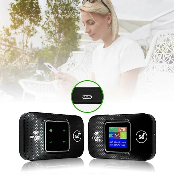 4G Lte WiFi Router Portabel Mobil Hotspot 3000mAh 150Mbps Trådlös Router med SIM-kortplats Repeater för Hemmet