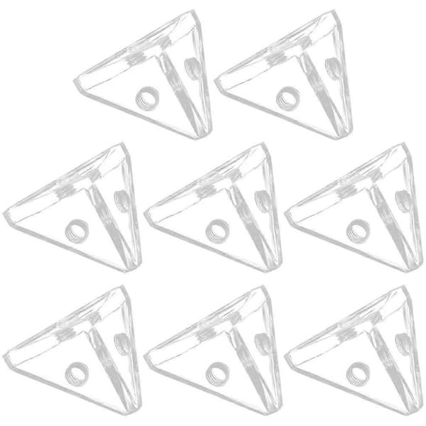 8 st Akryl Displayfodral Kopplingar Triangel Kopplingar Akryl Displayfodral Hörnkoppling-Bra