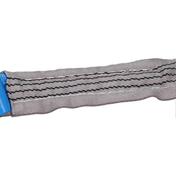 Runda lyftstroppar Ändlösa Kraftiga 4T Lastkapacitet Riggnings Dragremmar 70mm Bredd Grå (2 meter 6.56ft)