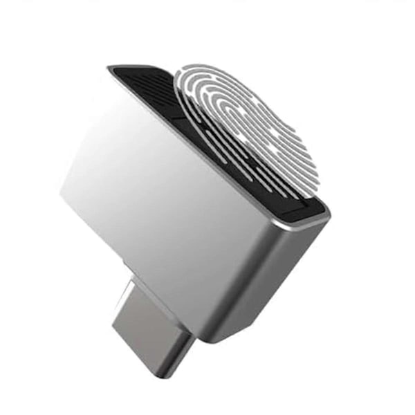 Windows Fingeravtrycksläsare för Win10/11, Typ C/USB C, 360 BioMetrisk Touch, Snabb Säker Inloggning med Kryptering av Dokument