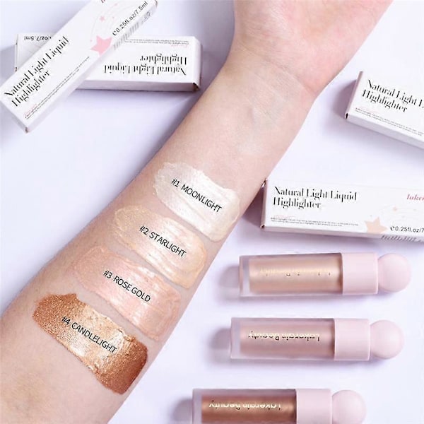 Flytande Highlighter för Ansikte Skimmer Mångsidig Kosmetisk Penna Ansiktsrouge Professionell Highlighter Kroppssmink Kosmetika 3