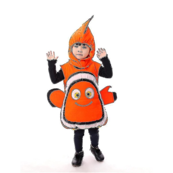 Hitta Nemo Kostym Tecknad Nemo Clownfisk Kläder Barn S 110CM