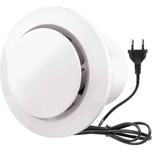 100mm Ilmanpoistoimuri 130m/h 20w, Takaiskuventtiilillä, Suuri Ilmavirtaus, Energiatehokas, Kylpyhuoneeseen, Keittiöön, WC:hen, Kasvihuoneisiin, Telttoihin (4 tuumaa)