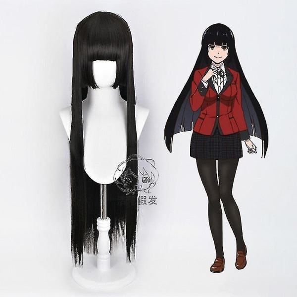 Snabb leverans komplett set Kakegurui Jabami Yumeko Saotome Meari Japanska skolflickor Uniform kostym Vuxen Barn Flicka Jabami wig One