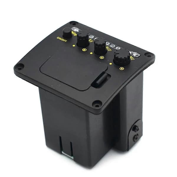 Professionel Akustisk Guitar Preamp EQ Tuner Pickup Guitar Pickups Preamp Tuner Piezo Pickup Equalizer Guitar Tilbehør